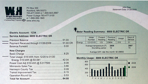 Your electric bill is a valuable resource that can also help you save money